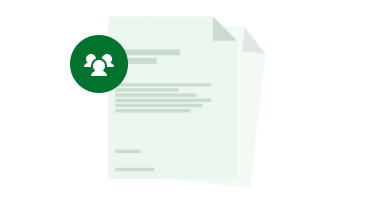 Introduction document with a people icon illustration